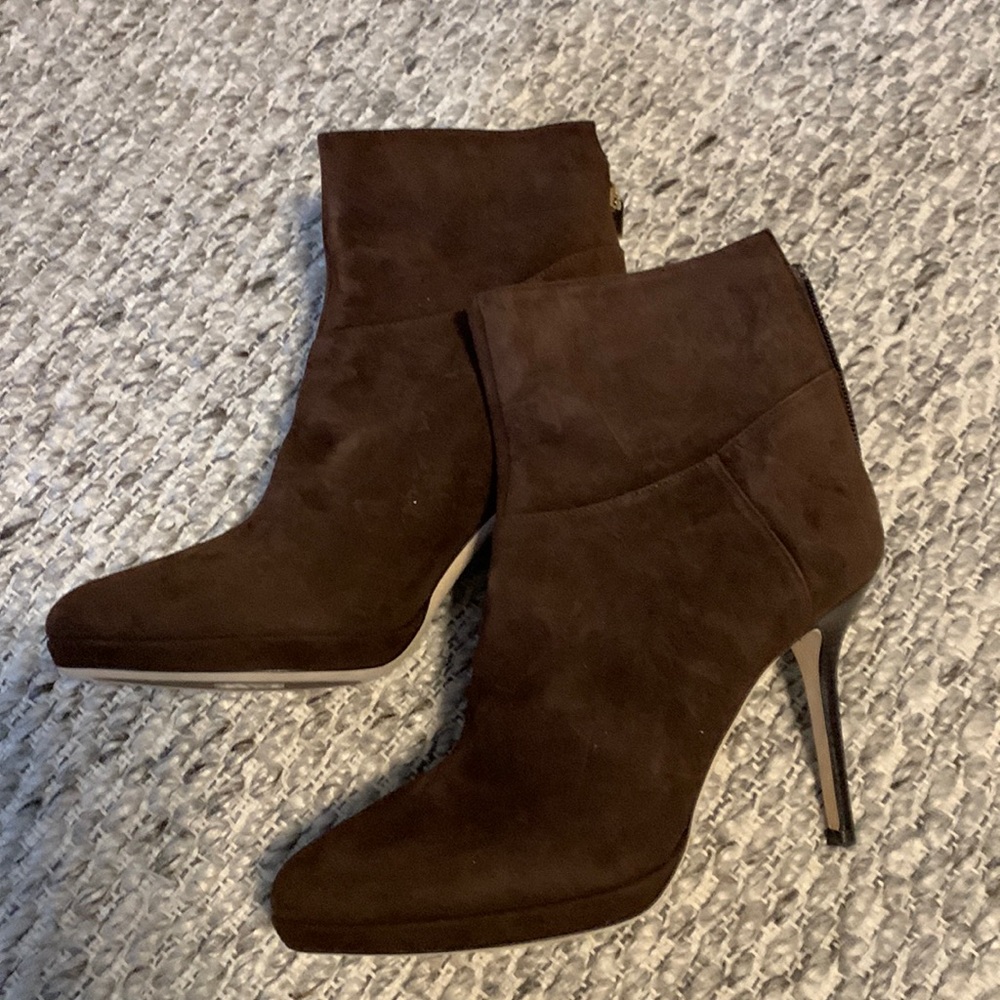 Jimmy Choo brown suede ankle boots